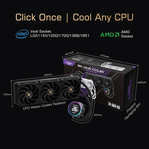 Lovingool 2025 Hot Bán 240Mm 360Mm Aio CPU Làm Mát Chất Lỏng Nước Làm Mát Hệ Thống Bộ Vi Xử Lý Tản Nhiệt Tương Thích Intel - Product Image 2