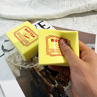 Jouet à presser amusant en forme de bloc de beurre, accessoire de farce pour fête, blague, accessoires de gags, souple, à rebond lent, en PU, cadeau créatif et original pour adultes