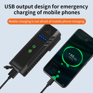 Phare avant de vélo de route LED de haute qualité en ABS, 1000 lumens, 4400 mAh, klaxon 130 dB, <span class=keywords><strong>recharge</strong></span> USB - Product Image 3