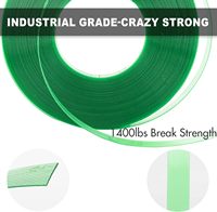 Sangle en polyester gaufré durable pour l'emballage et la palettisation intensifs, rouleau de sangle PET 1/2" x 0,026" x 5800 pieds