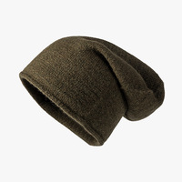 À la mode couleur unie en plein air laine pull bonnet chaud tricoté Pile frisé bord broderie transfert de chaleur chapeau