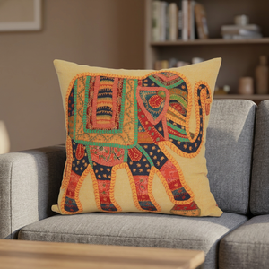 New Designer Square Plain Kantha Hand Embroidery Handmade 100% Cotton Non-Toxic Indian Home Cushion <b>Cover</b> Living Room Outdoor - Product Image 3