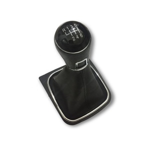 Perilla de engranaje de cuero de 5 y 6 velocidades para Volkswagen <span class=keywords><strong>Vento</strong></span> 2013, palanca de cambios de golf, accesorios interiores de transmisión - Product Image 5