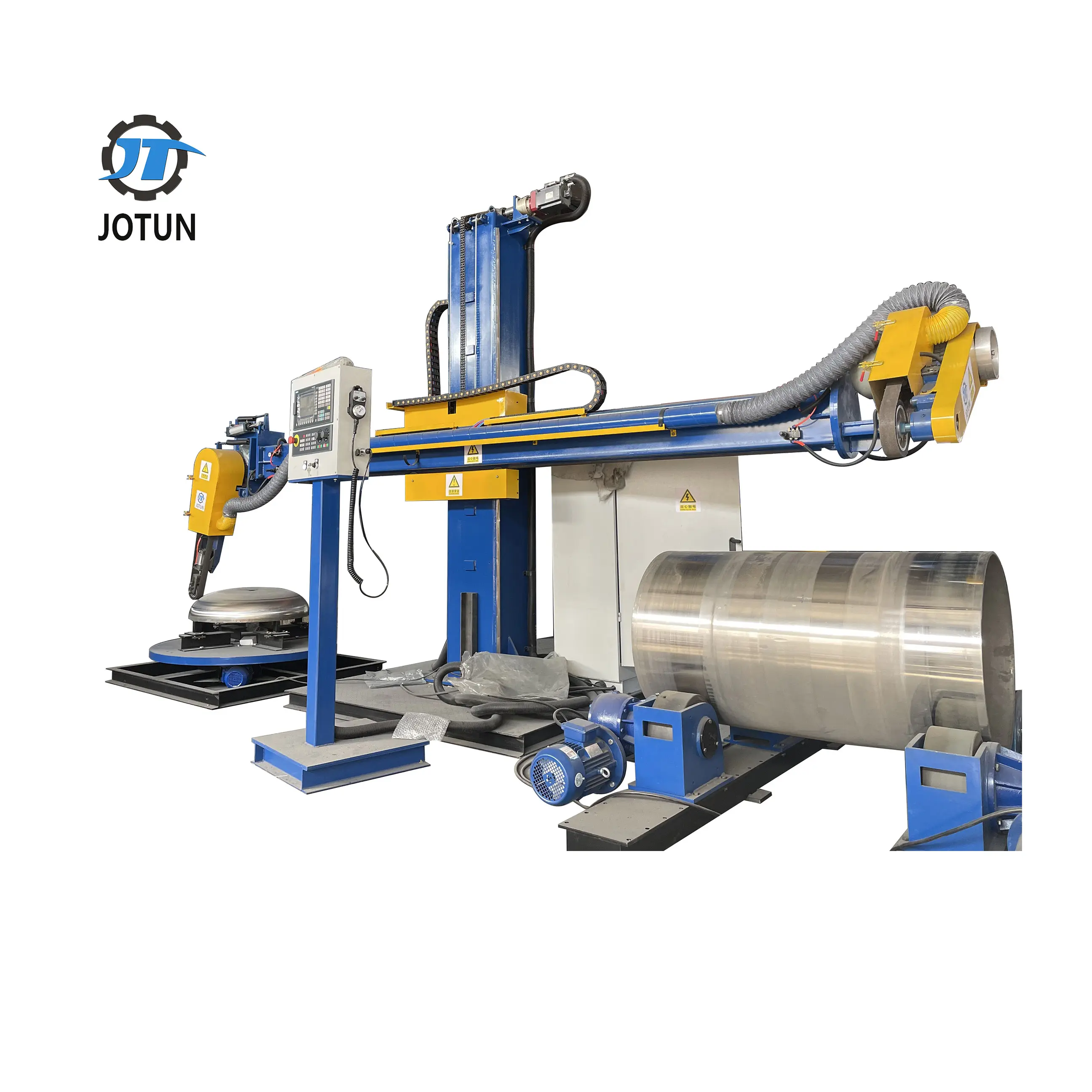 Jotun full automatic CNC steel cylinder and cylinder head belt grinder metal polishing machine