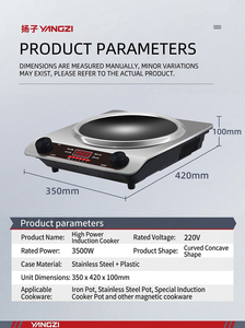 Cocina <span class=keywords><strong>de</strong></span> Inducción Cóncava <span class=keywords><strong>de</strong></span> 3500W, 220V, Acero Inoxidable, Estufa <span class=keywords><strong>de</strong></span> Inducción Comercial, 8 Niveles <span class=keywords><strong>de</strong></span> Potencia <span class=keywords><strong>para</strong></span> Restaurante o Cantina - Product Image 6