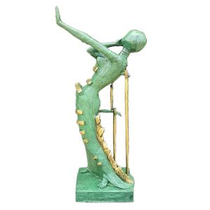Sculpture sur mesure de l'artiste célèbre Salvador <span class=keywords><strong>Dali</strong></span>, femme nue dansant en métal, sculpture en bronze, statue - Product Image 2