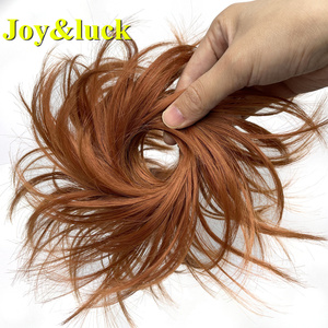<span class=keywords><strong>Chignon</strong></span> de cheveux synthétiques pour femmes, <span class=keywords><strong>chignon</strong></span> de la vie quotidienne ou de la fête, <span class=keywords><strong>chignon</strong></span> élastique bouclé <span class=keywords><strong>brun</strong></span>, postiche chouchou queue de cheveux, vente en gros - Product Image 2
