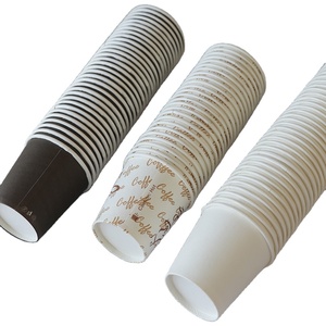 Vasos de Papel Compostables con Logotipo Personalizado, Vasos de Café Desechables Ecológicos - Product Image 1