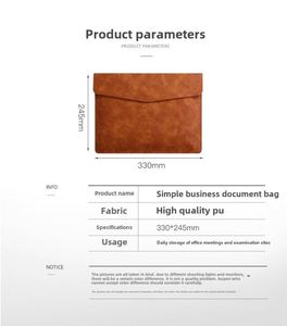 Portadocumentos de Cuero A4 Personalizado Premium con Logotipo, Ideal para Reuniones de Negocios, Carpeta de Archivos Impermeable para Oficina - Product Image 2