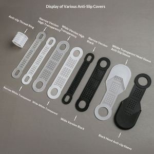 Manchons antidérapants universels en silicone pour cintres – Empêchent les vêtements de glisser, sans trace, pour cintres en bois/plastique - Product Image 2