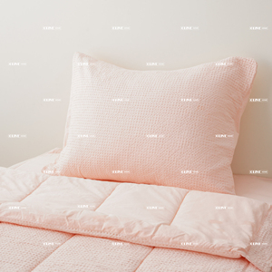 Juego de edredón doble de lino orgánico suave prelavado, teñido en hilo, con textura de nube y gofre, para niños pequeños y niños - Product Image 3