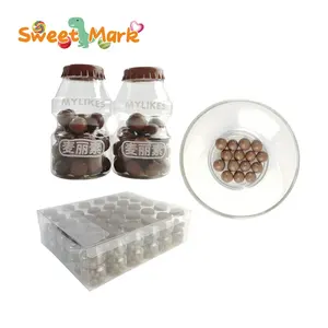 Factory custom chocolate bean candy cute bottle pack mini chocolate