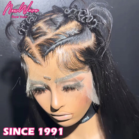 Nouvelle perruque longue en cheveux humains NewWave Ready Go, vierge, sans colle, HD transparente, rougeâtre, pré-coupée/pré-épilée/pré-décolorée, 5X6/13X4/13X6, texture profonde/aquatique