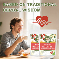 Complément alimentaire NutriCha pour la santé cardiaque, sachets de thé aux herbes aromatisés au gingembre et à l'aubépine pour le soin cardiovasculaire et le soutien immunitaire