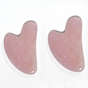 Herramientas de belleza para lifting facial, placa Gua Sha de jade rosa cristalino - Product Image 4