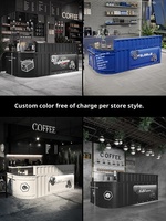 Bureau de réception industriel en métal réglable et durable pour hôtels, cafés, salons de thé – Usage commercial avec designs personnalisables