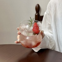 Verre borosilicaté en forme de gourde créatif mignon 380ml 550ml verre à eau transparent de grande capacité