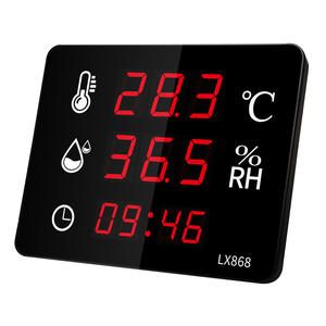 इलेक्ट्रॉनिक तापमान आर्द्रता मीटर उच्च-परिशुद्धता 0.5c/3% rh सटीकता ओएम अनुकूलन योग्य इनडोर/आउटडोर दीवार-घुड़सवार - Product Image 2