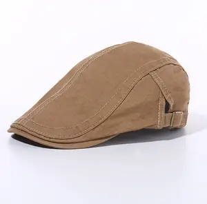 قبعة من اللبلاب للرجال, قبعة صيفية كلاسيكية من القطن اللبلاب ، قبعة موزع الصحف