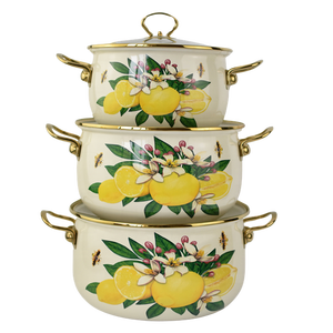 Zhili Nhà Máy Trực Tiếp 18/20/22Cm Kim Loại Hải Sản Nồi Với Hai-Tai Men Và Kính Hiện Đại Nắp Sản Phẩm Mới - Product Image 5