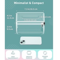 Boîte à dons et suggestions en acrylique transparente sécurisée pour la collecte de bulletins de vote, les commentaires et les retours d'informations pour les bureaux de vote