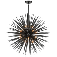 Lustre radial en métal surdimensionné de 60 pouces, grand luminaire suspendu Sputnik pour hall d'hôtel, grand foyer et escalier