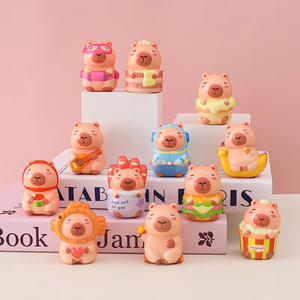 Capybara Plush Wet <b>Toy</b> Soft Cute Slow Rise Stress Relief <b>Desk</b> Decor Animal Figure Bulk Wholesale <b>Toys</b> - Product Image 5