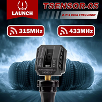 Sensor TPMS Universal 2 en 1 Original Launch LTR-05 de 315MHz y 433MHz, Herramienta de Programación TPMS de Metal o Goma