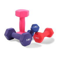 Haltères hexagonaux en vinyle colorés de haute qualité avec logo personnalisé pour l'exercice des bras
