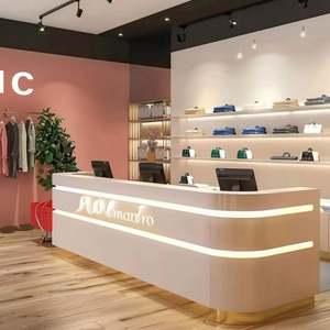 Wholesale Custom Small Hotel <b>Reception</b> <b>Desk</b> Offices Gyms Beauty Salons-versatile Furniture for Various Spaces - Product Image 2