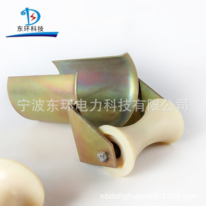 Poulie en acier de la série D avec orifice semi-ouvert en nylon pour chariot de protection pour la transmission ou l'ouverture de tuyaux industriels - Product Image 5