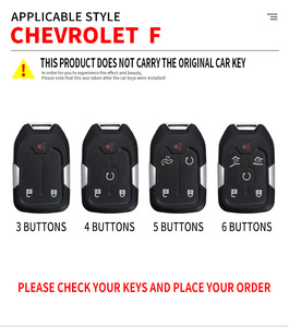 <span class=keywords><strong>3</strong></span>/4/5/6 Nút Chìa Khóa Xe Trường Hợp Bìa Shell Fob Đối Với GMC Địa 2019 Đối Với Chevrolet ngoại ô 2019 Xe Keychain Phụ Kiện Nội Thất - Product Image 4