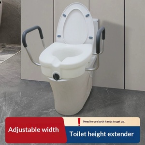 <span class=keywords><strong>Rehausseur</strong></span> <span class=keywords><strong>de</strong></span> siège <span class=keywords><strong>de</strong></span> <span class=keywords><strong>toilette</strong></span> avec barres d'appui, siège <span class=keywords><strong>de</strong></span> <span class=keywords><strong>toilette</strong></span> surélevé portable pour adultes et personnes âgées, aide à la sécurité dans la salle <span class=keywords><strong>de</strong></span> bain antidérapante, léger - Product Image 4