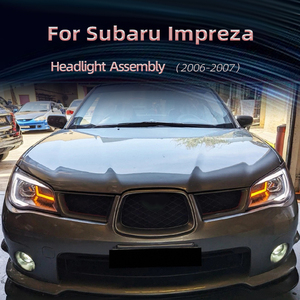 Conjunto de Faros LED para <span class=keywords><strong>Subaru</strong></span> <span class=keywords><strong>Impreza</strong></span> 2006-2007, Luces LED DRL, Señal de Giro, Lente de Proyector, Accesorios para Automóviles, Carcasa Negra - Product Image 2