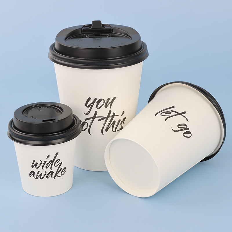 Wholesale Custom Logo Printing Pattern Paper Cups Coffee Cup Single Wall Paper Cup