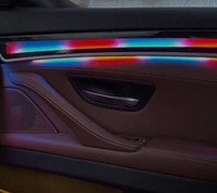 Iluminación Ambiental Dinámica de 64 Colores para BMW Serie 5 F10 F11 2011-2017, Accesorios de Iluminación LED para el Interior, Molduras para Puertas