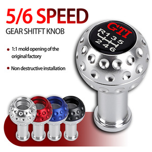 Gti Car Gear <b>Shift</b> <b>Knob</b> 5 6 Speed Aluminum Alloy Manual Transmission <b>Knob</b> For Vw - Product Image 1