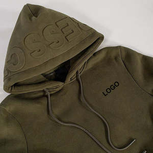 2025 Men's Luxury Oversized Pullover <strong>Hoodie</strong> 100% Cotton Heavyweight Streetwear 3D Wholesale Screen Printing Hooded Loose Winter - Product Image 5