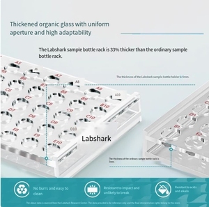 有机玻璃样品瓶架 (2/3/5/10/12/15毫升，50孔) - Product Image 4