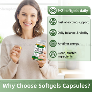 ओम 5000 मिलीग्राम कार्बनिक लहसुन तेल नरम खाद्य ग्रेड 120 वयस्क प्रतिरक्षा हृदय स्वास्थ्य पूरक कोलेस्ट्रॉल समर्थन - Product Image 4