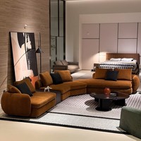 Ensemble de canapés d'angle nordiques modernes, canapé en tissu de luxe moderne, canapé multifonctionnel pour salon, style européen, nouveau canapé à vendre