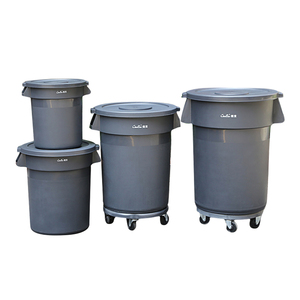Contenedor de <span class=keywords><strong>Basura</strong></span> Grande para Exteriores, <span class=keywords><strong>Cubo</strong></span> de <span class=keywords><strong>Basura</strong></span> de Plástico con Tapa, Contenedor de Residuos Ecológico para Hotel, Mercado, Fábrica, Parque, Contenedor de Reciclaje para el Hogar - Product Image 2