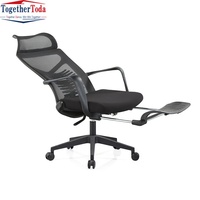 Chaise de bureau inclinable, chaise de direction pour la sieste au bureau, chaise de travail confortable en maille pour longues heures de travail sur ordinateur