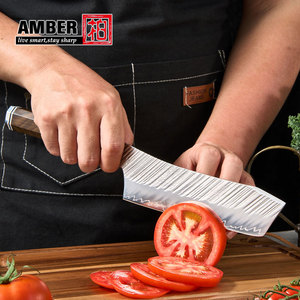 ענבר יפני חדש סכין שף סט 5 יח 'עץ מתומן hnalde יפנית מטבח סכיני - Product Image 5