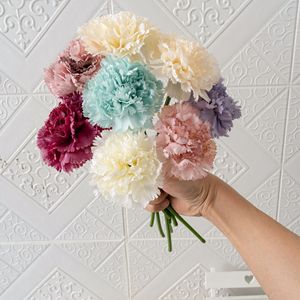 CallaFloral Œillet Artificiel Branche Unique Bleu Clair et Violet Décoration de Mariage Décoration Intérieure Transfrontalier E - Product Image 1