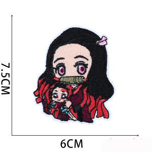 Patchs thermocollants brodés pour vêtements, style anime japonais, très populaire, motif démoniaque. - Product Image 3