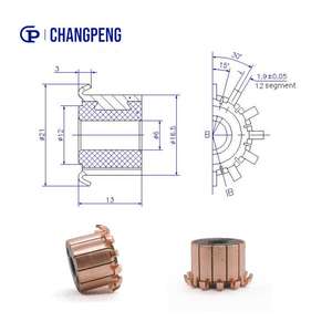 Conmutador de 12 Segmentos OD16.5* ID6*H13mm para Rotor de Colector de Armadura de Motor Eléctrico - Product Image 3