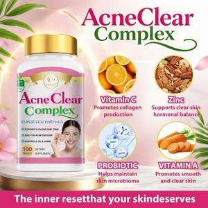 Tabletas Acne Clear Complex de DUOZI |   Fabricante de Suplementos para la Salud de la Piel de Marca Privada OEM - Product Image 5
