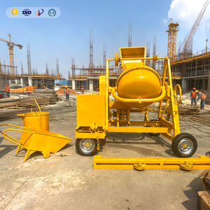 Hormigonera de 350L con descarga manual, motor diésel de 6HP, portátil para construcción - Product Image 5