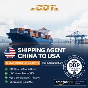 Agent maritime et ferroviaire multimodal DDP tout compris 18-22 jours avec double dédouanement pour les États-Unis et les Pays-Bas (NL) - Product Image 1